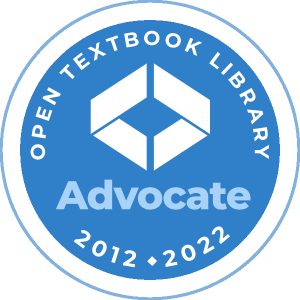 Open Textbook Library Advocate Badge